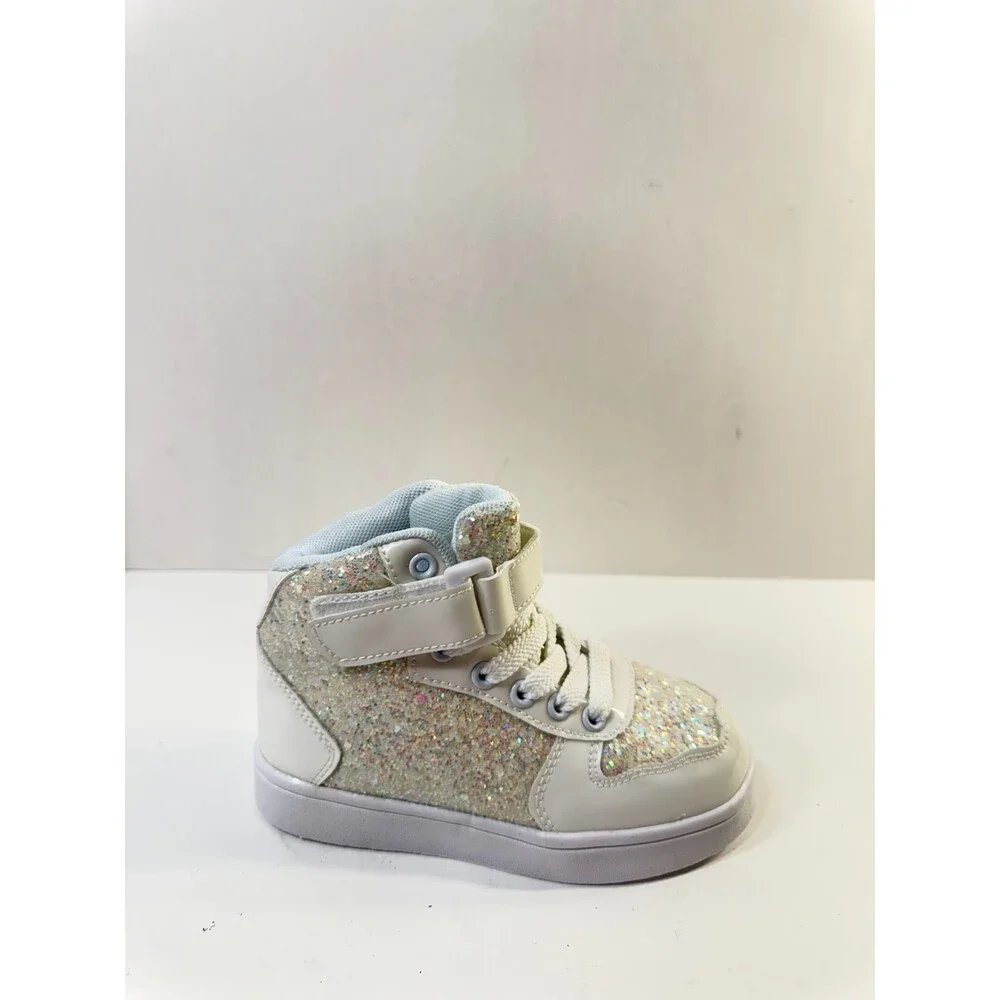 The Children's Place Kids Sneakers White Glitter US EU 29 US 11